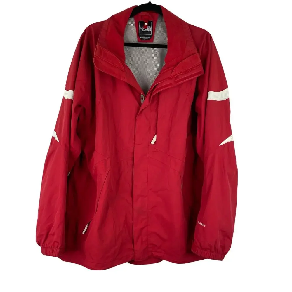 The North Face Hyvent Red Full Zip Men's Jacket Snowboard Men's XL